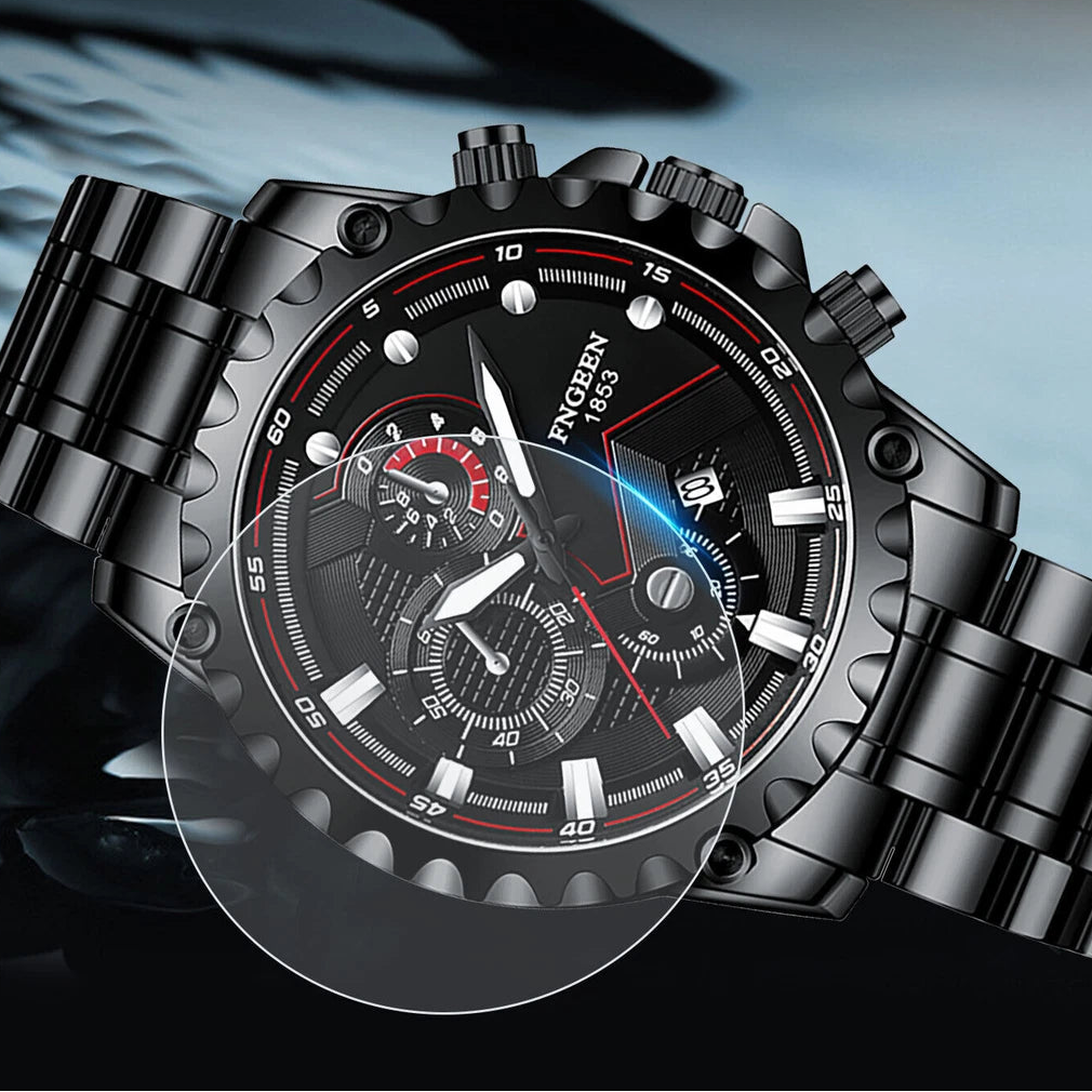 Waterproof Men's Luxury Watch Stainless Steel Quartz Luminous Classic Wristwatch