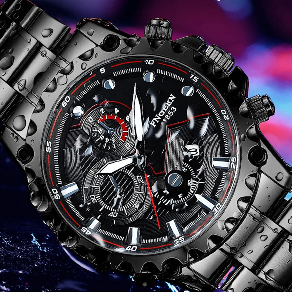 Waterproof Men's Luxury Watch Stainless Steel Quartz Luminous Classic Wristwatch