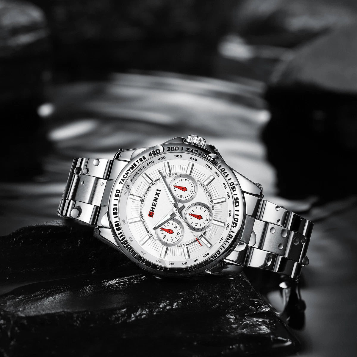 Waterproof Men's Business Luminous Stainless Steel Quartz Wrist Watch Classic